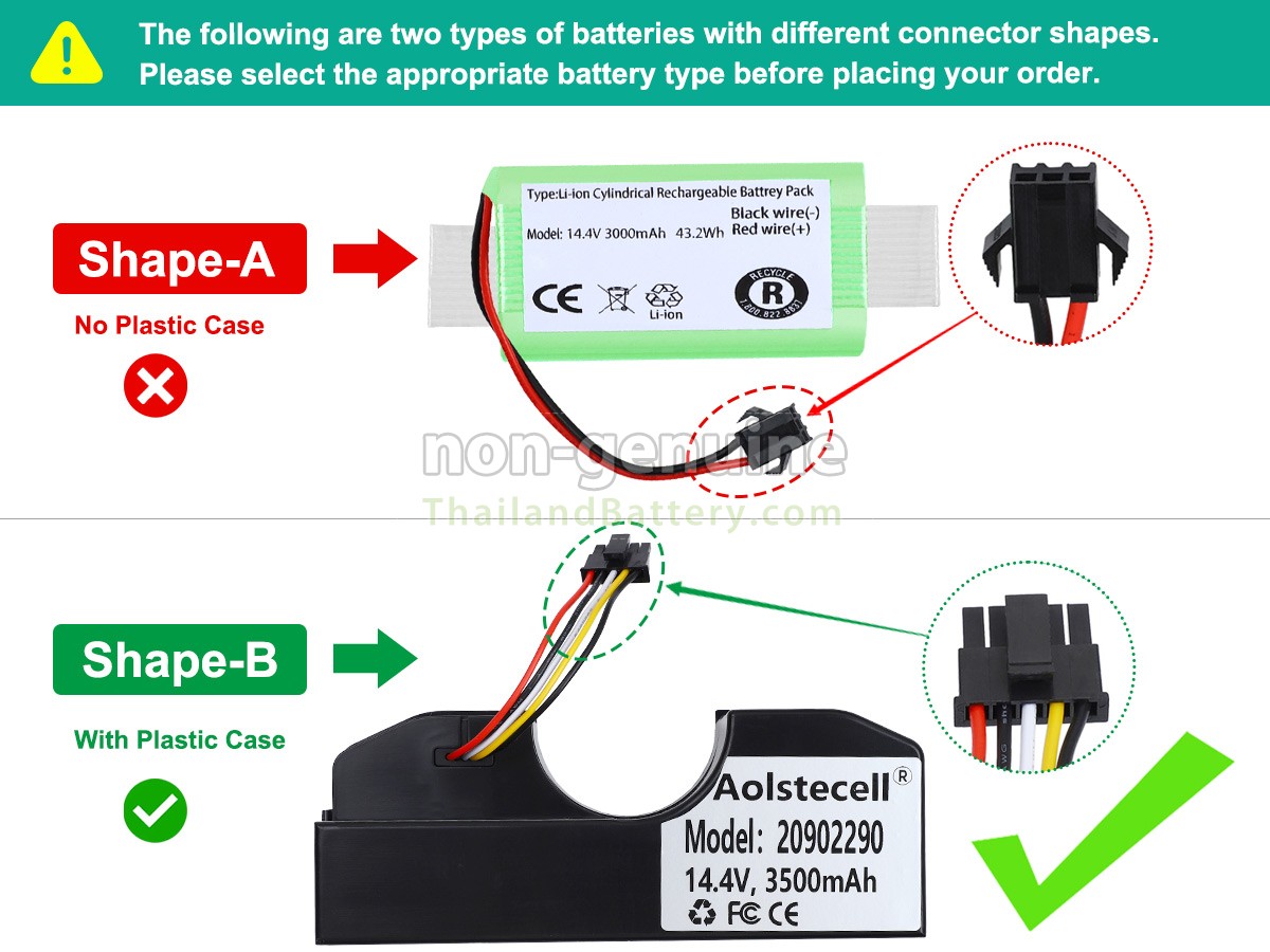 แบตเตอรี่สำหรับ Cecotec CONGA 2290
