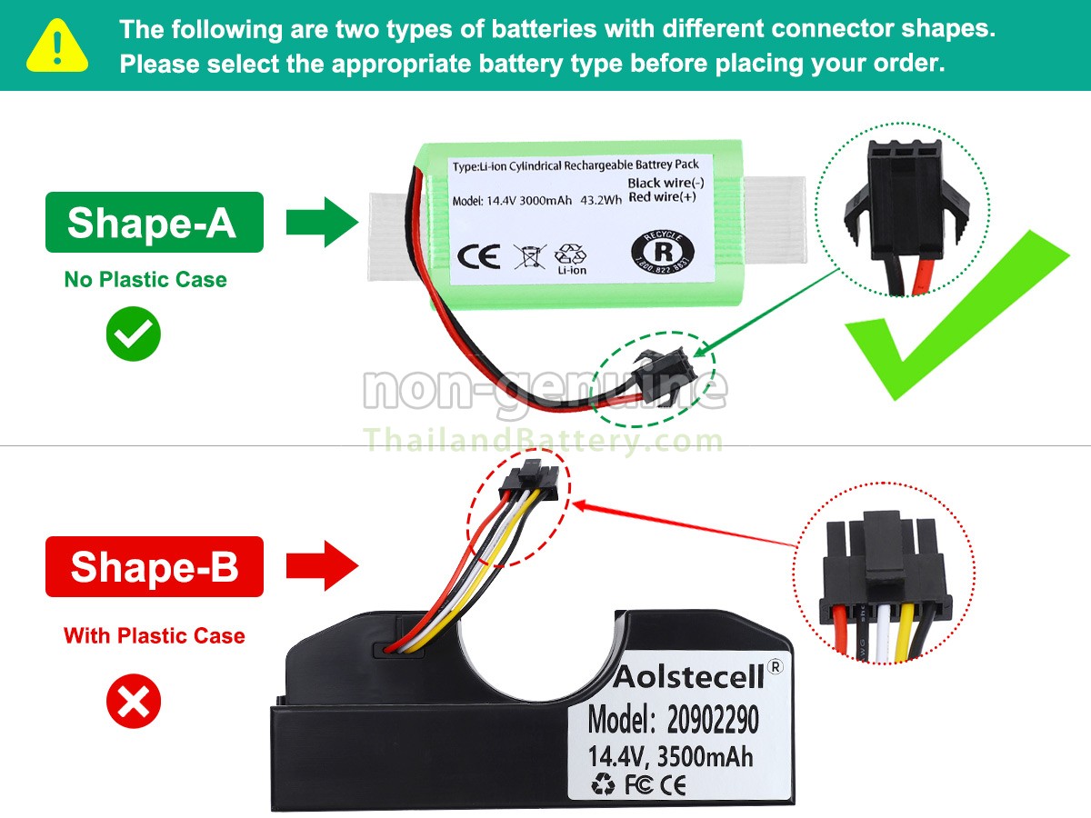 แบตเตอรี่สำหรับ Cecotec CONGA 2290