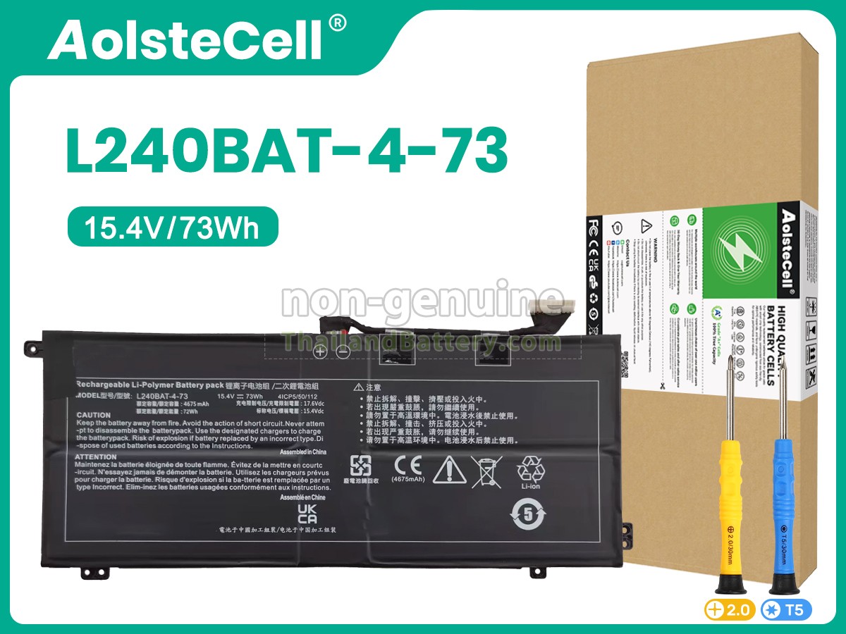 แบตเตอรี่สำหรับ Clevo 6-87-L240S-74B00