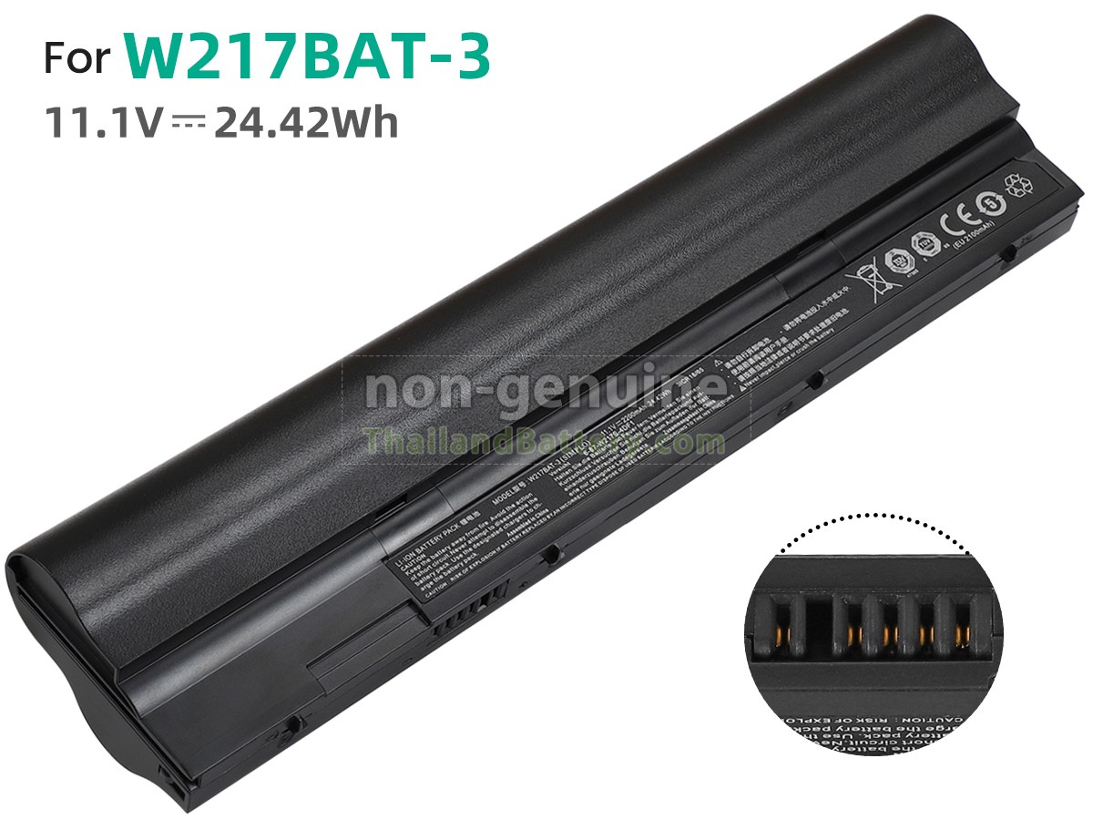 แบตเตอรี่สำหรับ Clevo W217