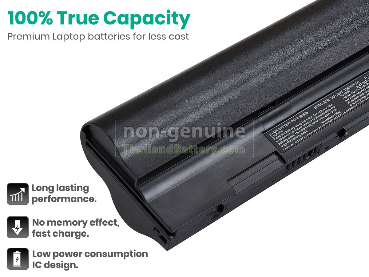 แบตเตอรี่สำหรับ Clevo W217
