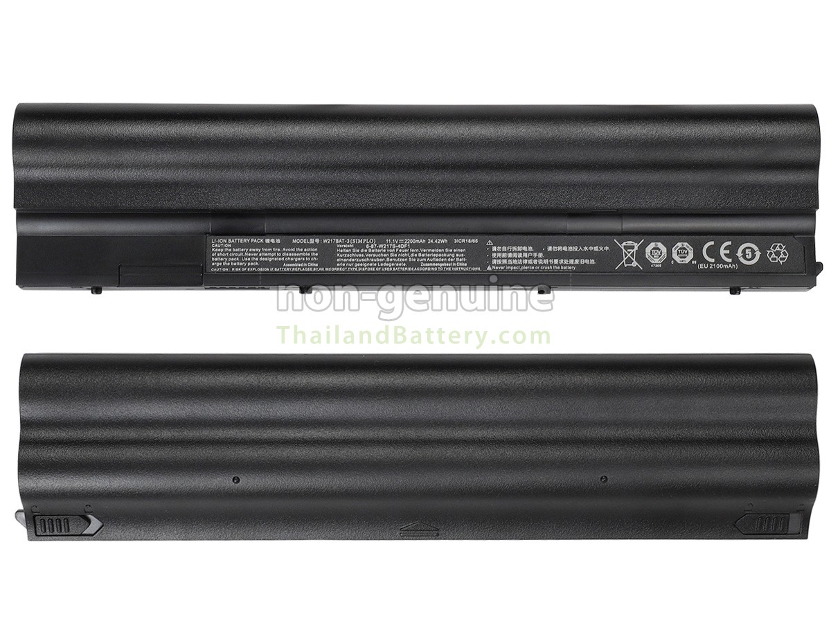 แบตเตอรี่สำหรับ Clevo W217