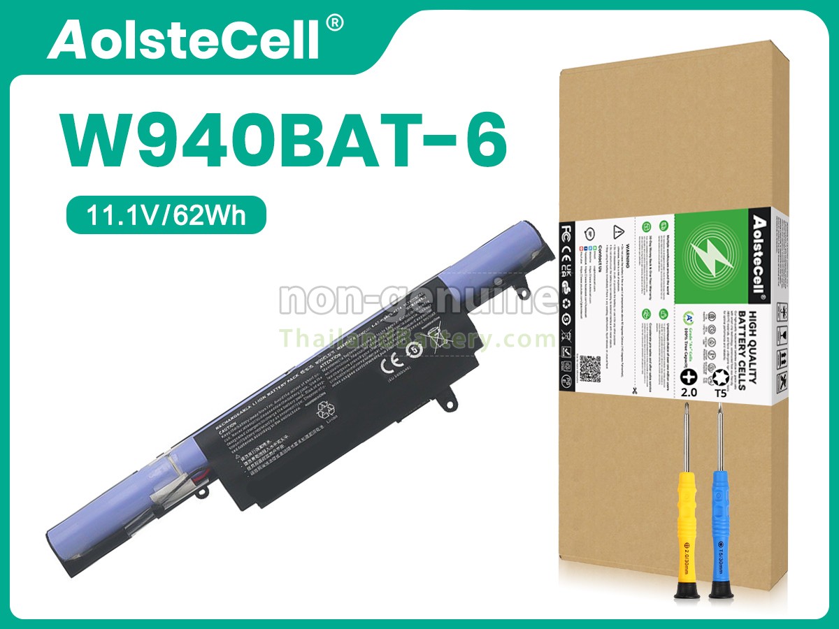 แบตเตอรี่สำหรับ Clevo 6-87-W940S-4274