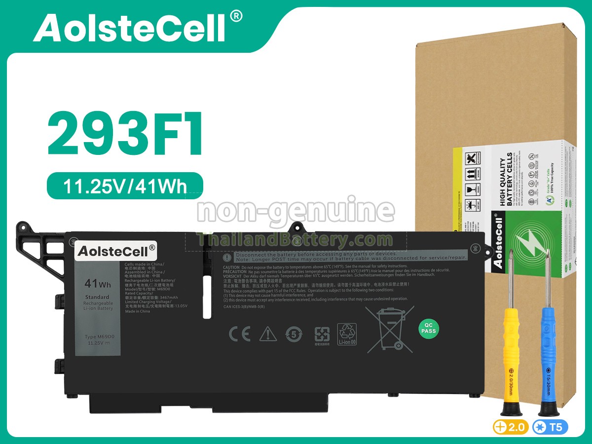 แบตเตอรี่สำหรับ Dell P137G005