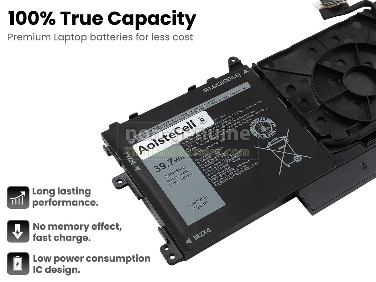แบตเตอรี่สำหรับ Dell P142G001