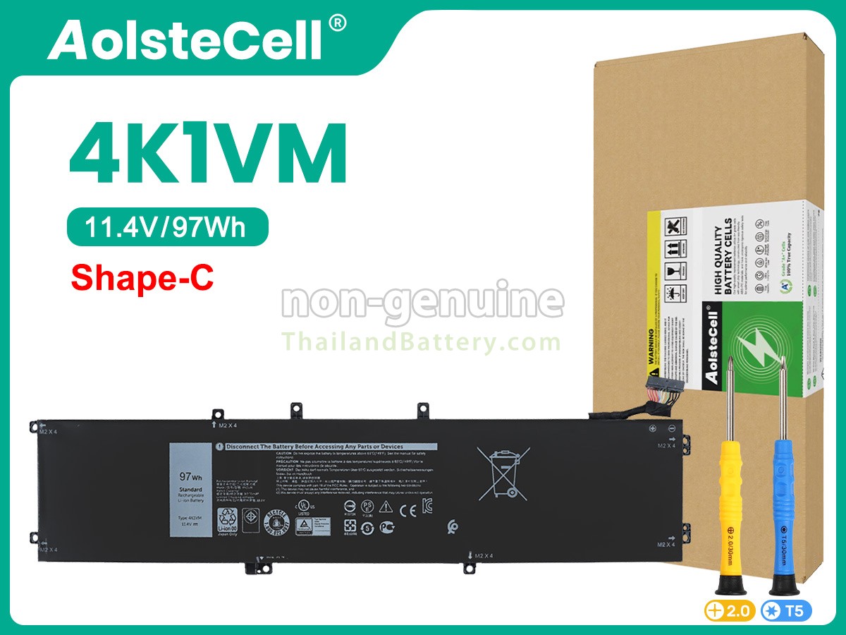 แบตเตอรี่สำหรับ Dell P102F003