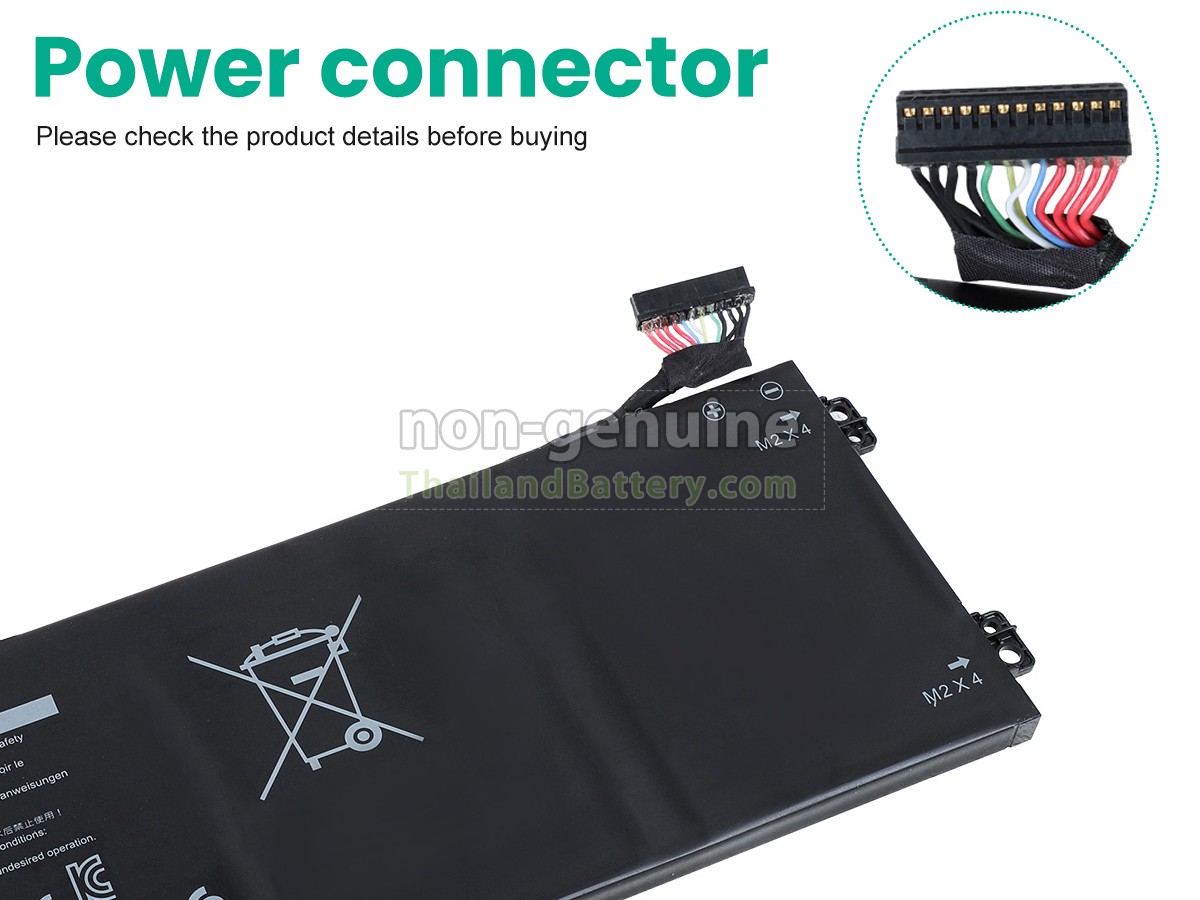 แบตเตอรี่สำหรับ Dell P102F003