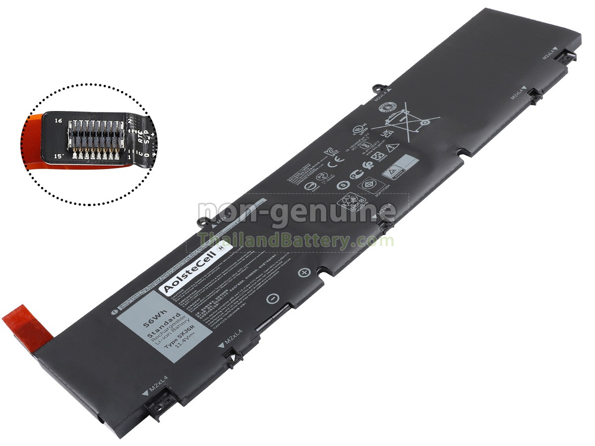 แบตเตอรี่สำหรับ Dell 5XJ6R
