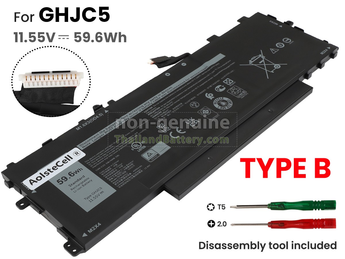 แบตเตอรี่สำหรับ Dell P142G001