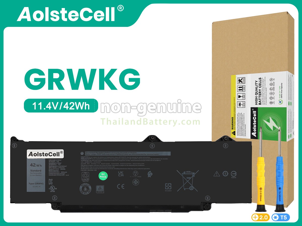 แบตเตอรี่สำหรับ Dell GRWKG