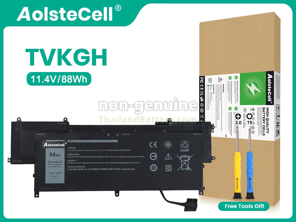 แบตเตอรี่สำหรับ Dell TVKGH