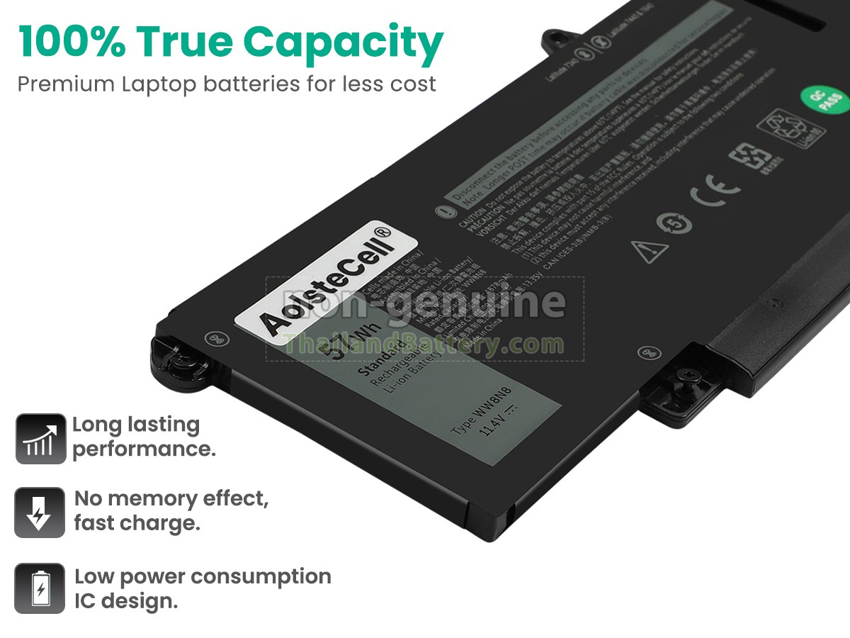 แบตเตอรี่สำหรับ Dell P175G001