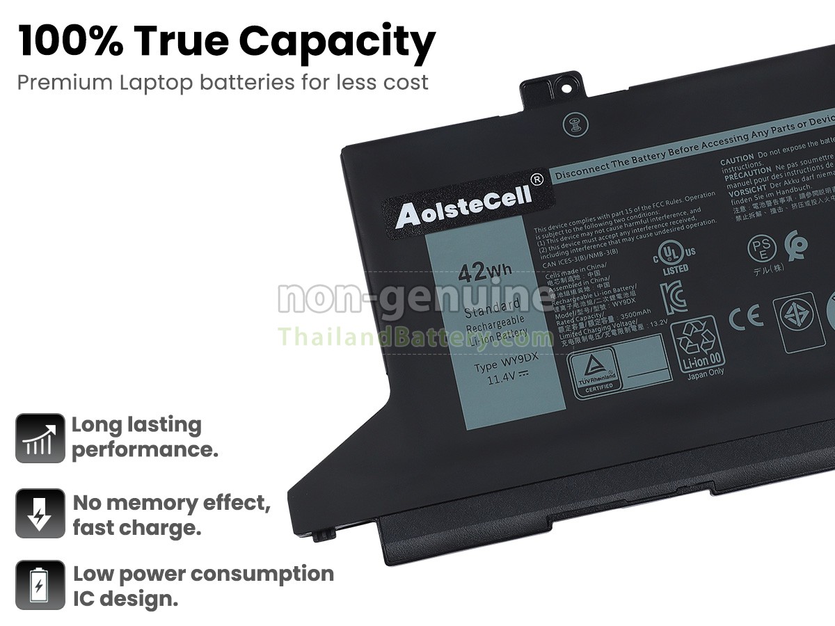 แบตเตอรี่สำหรับ Dell M3KCN