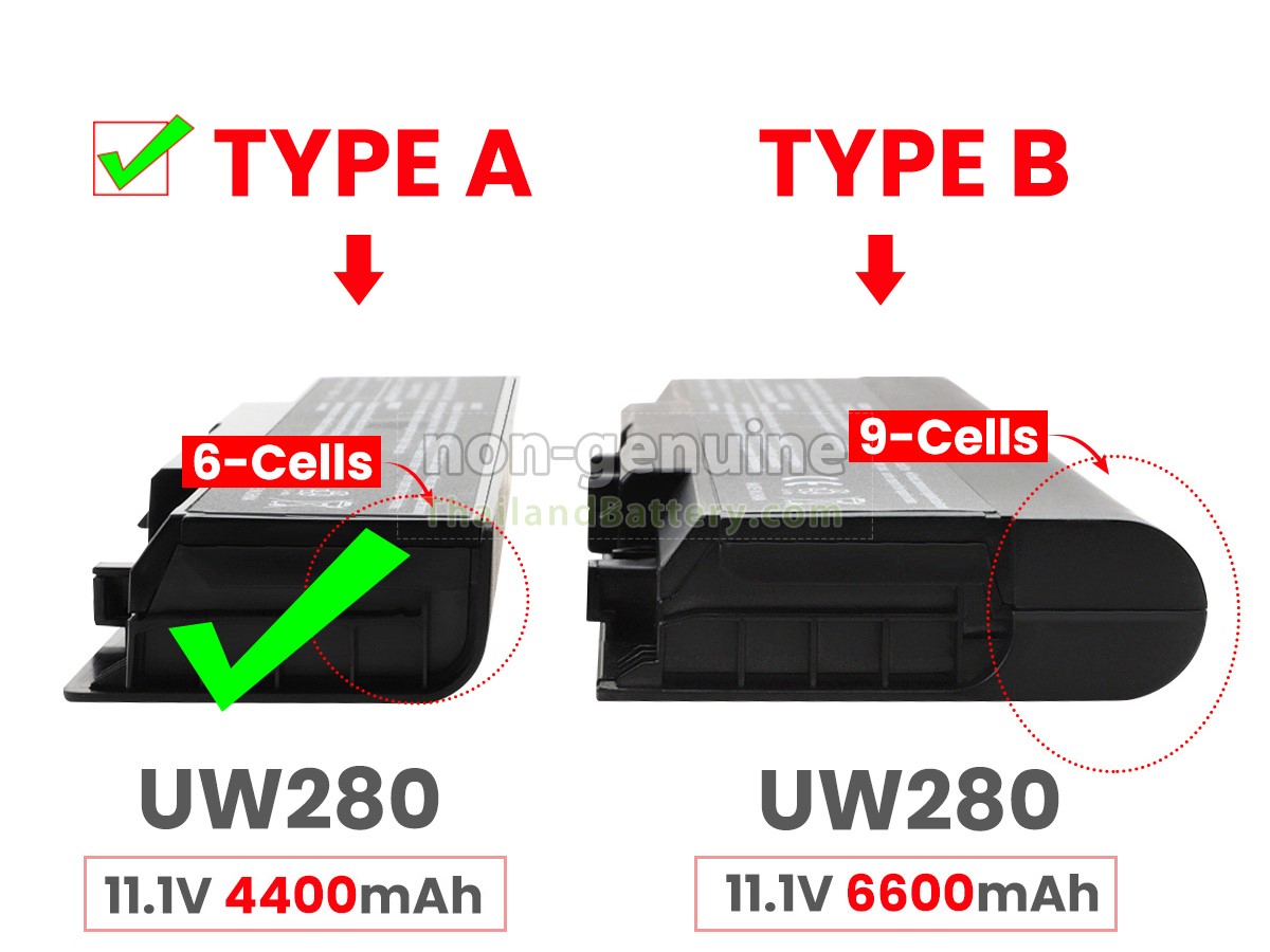 แบตเตอรี่สำหรับ Dell Inspiron 1721