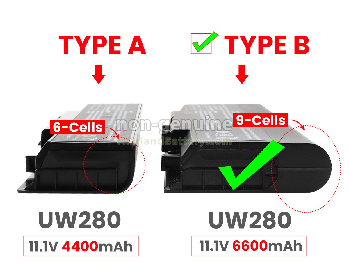 แบตเตอรี่สำหรับ Dell Inspiron 1721