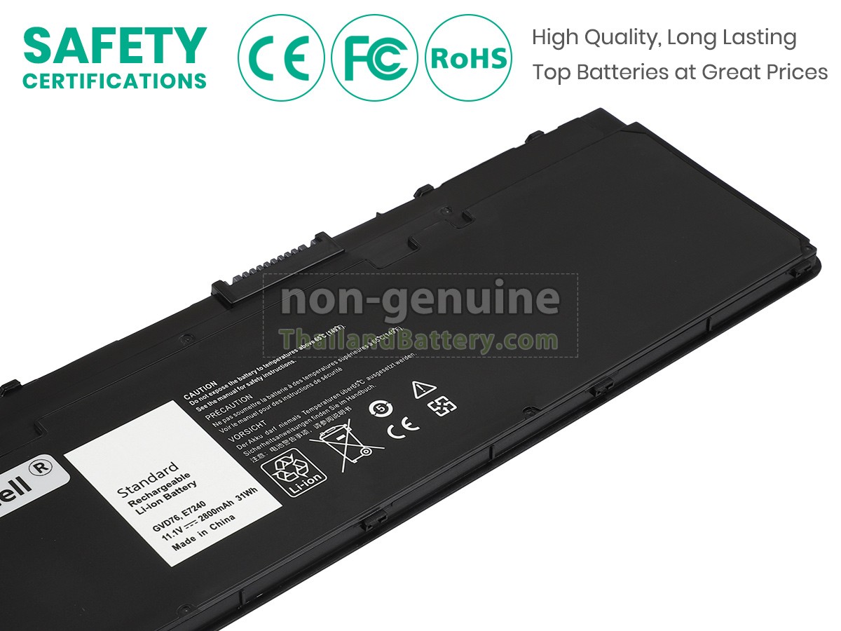 แบตเตอรี่สำหรับ Dell Latitude E7240 ULTRABOOK