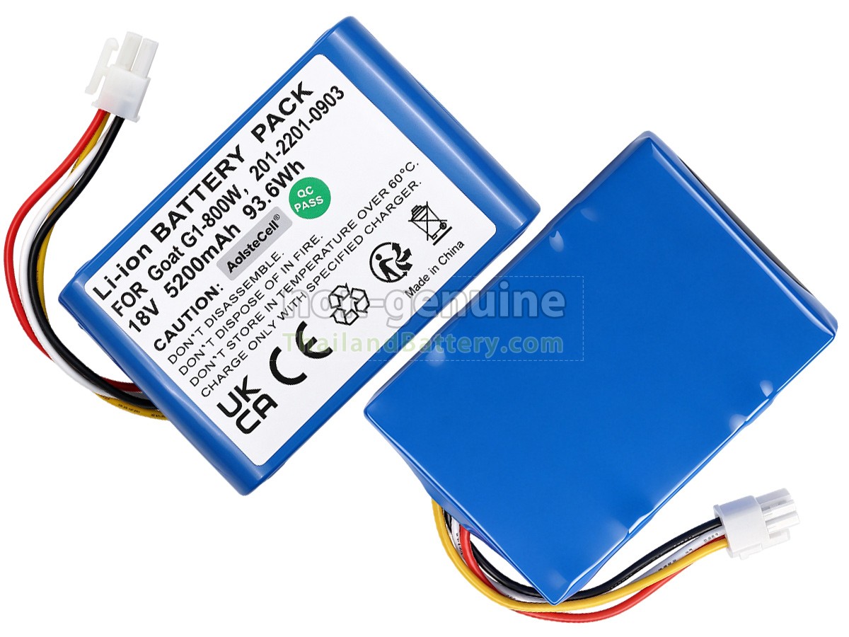 แบตเตอรี่สำหรับ Ecovacs GOAT G1 1600