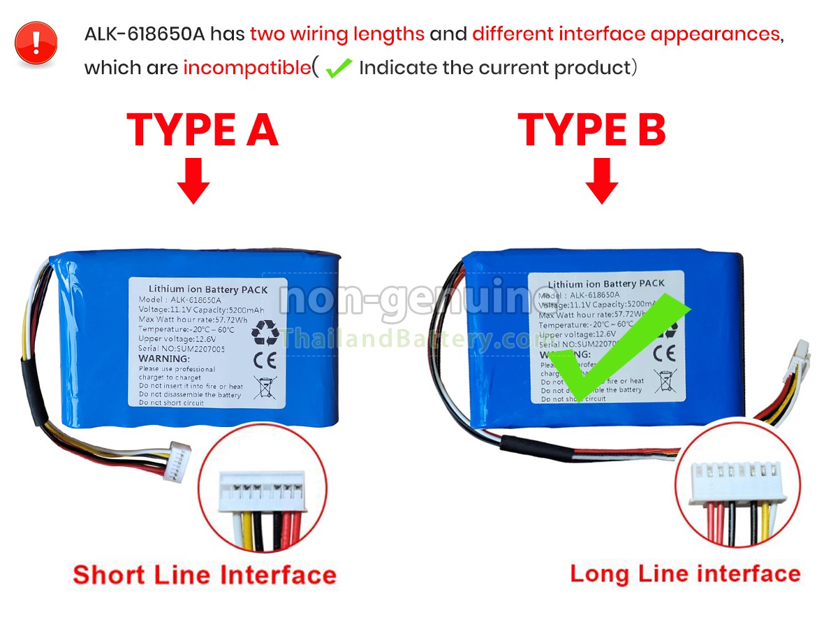 แบตเตอรี่สำหรับ Eloik ALK-80