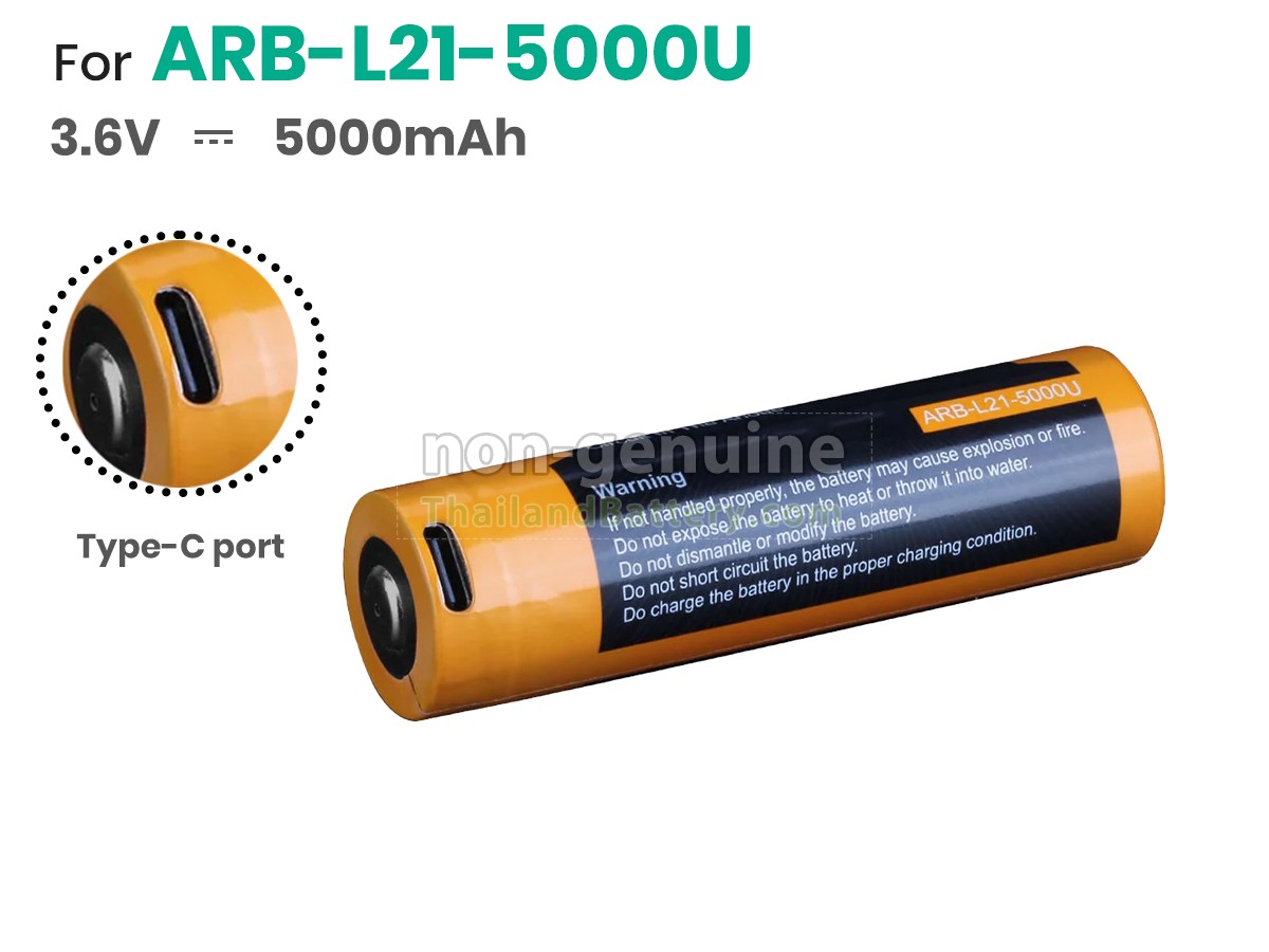 แบตเตอรี่สำหรับ Fenix HT18
