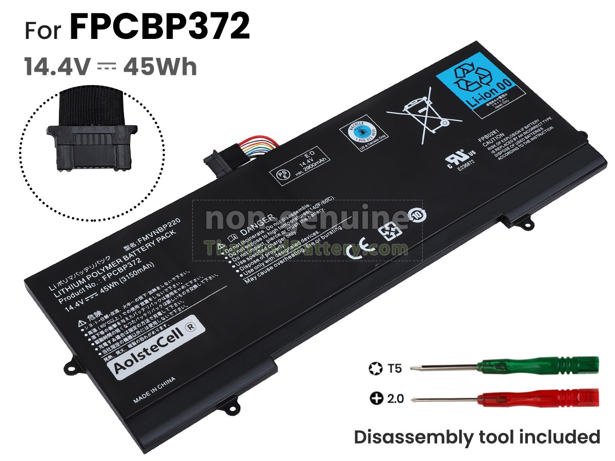 แบตเตอรี่สำหรับ Fujitsu FMVNBP220
