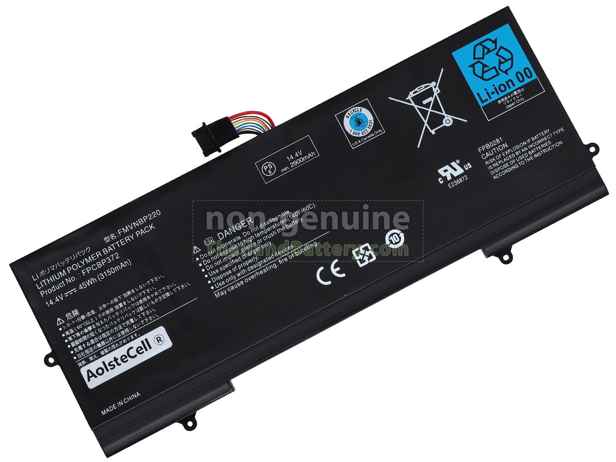 แบตเตอรี่สำหรับ Fujitsu FMVNBP220