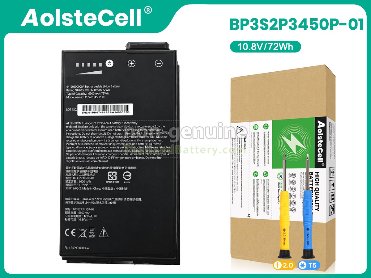 แบตเตอรี่สำหรับ Getac 44190100000A