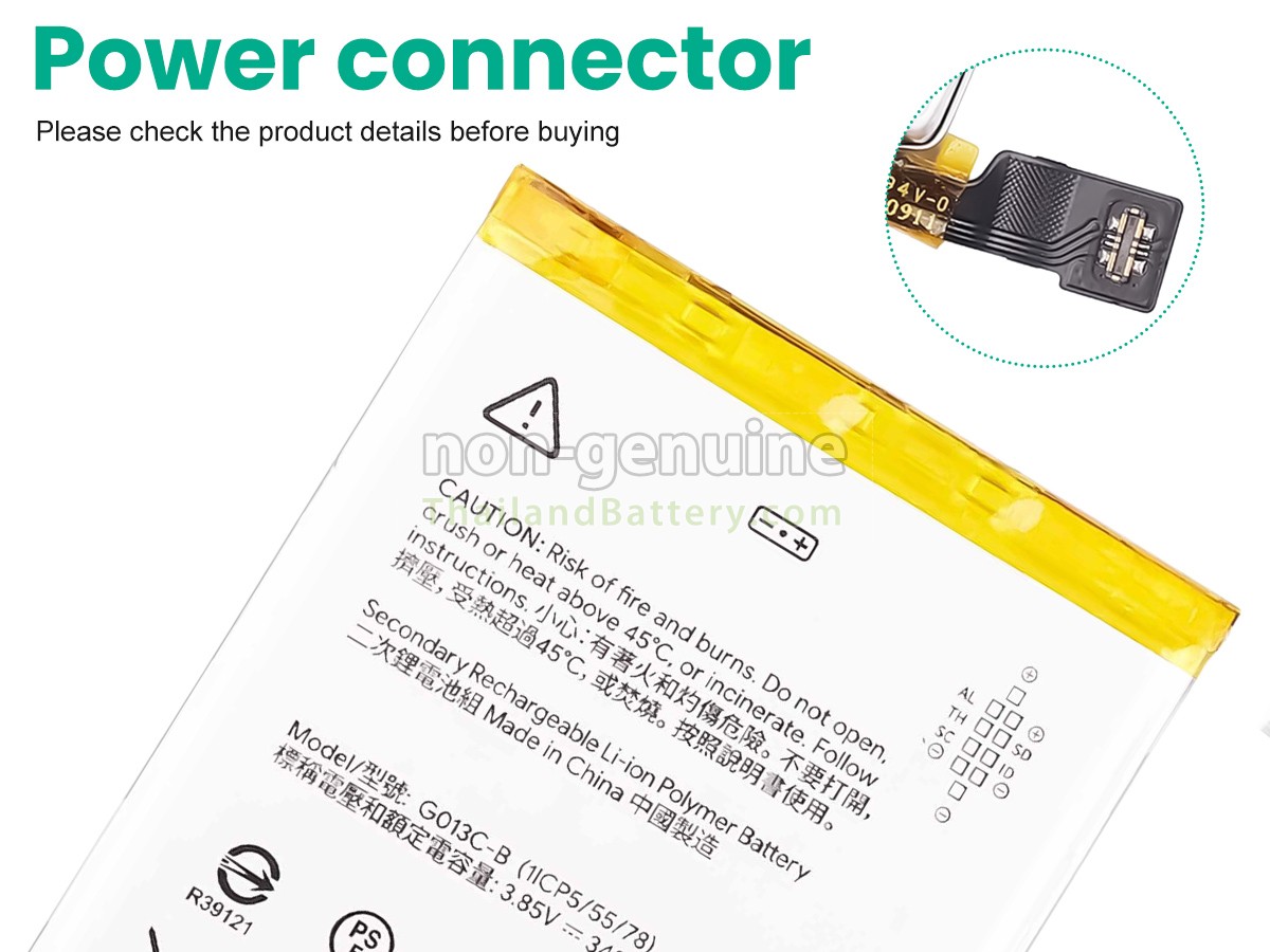 แบตเตอรี่สำหรับ Google G013C-B