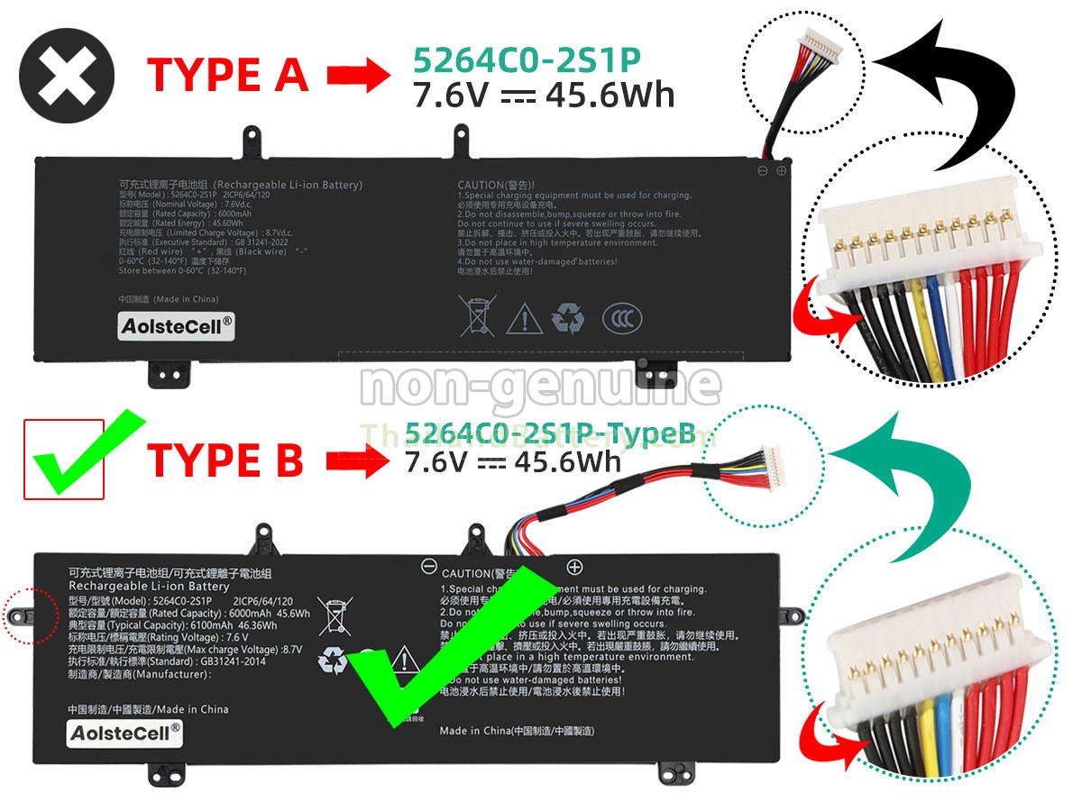 แบตเตอรี่สำหรับ Haier 5264C0-2S1P
