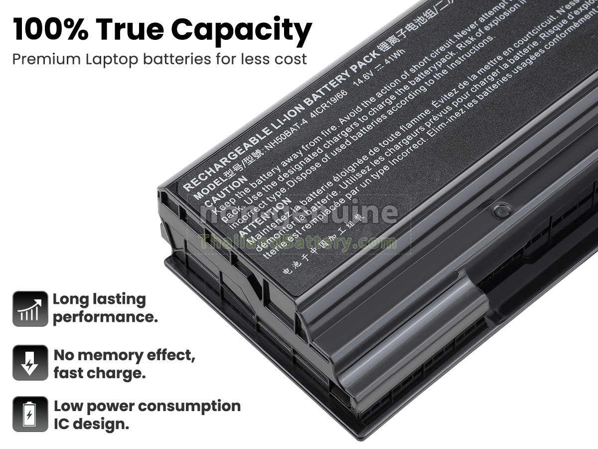 แบตเตอรี่สำหรับ Hasee NH50BAT-4-47