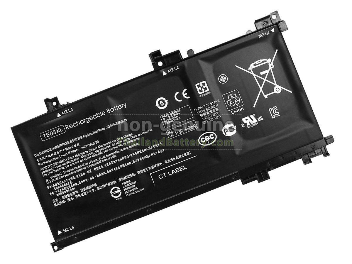 แบตเตอรี่สำหรับ HP Omen 15-AX203NF