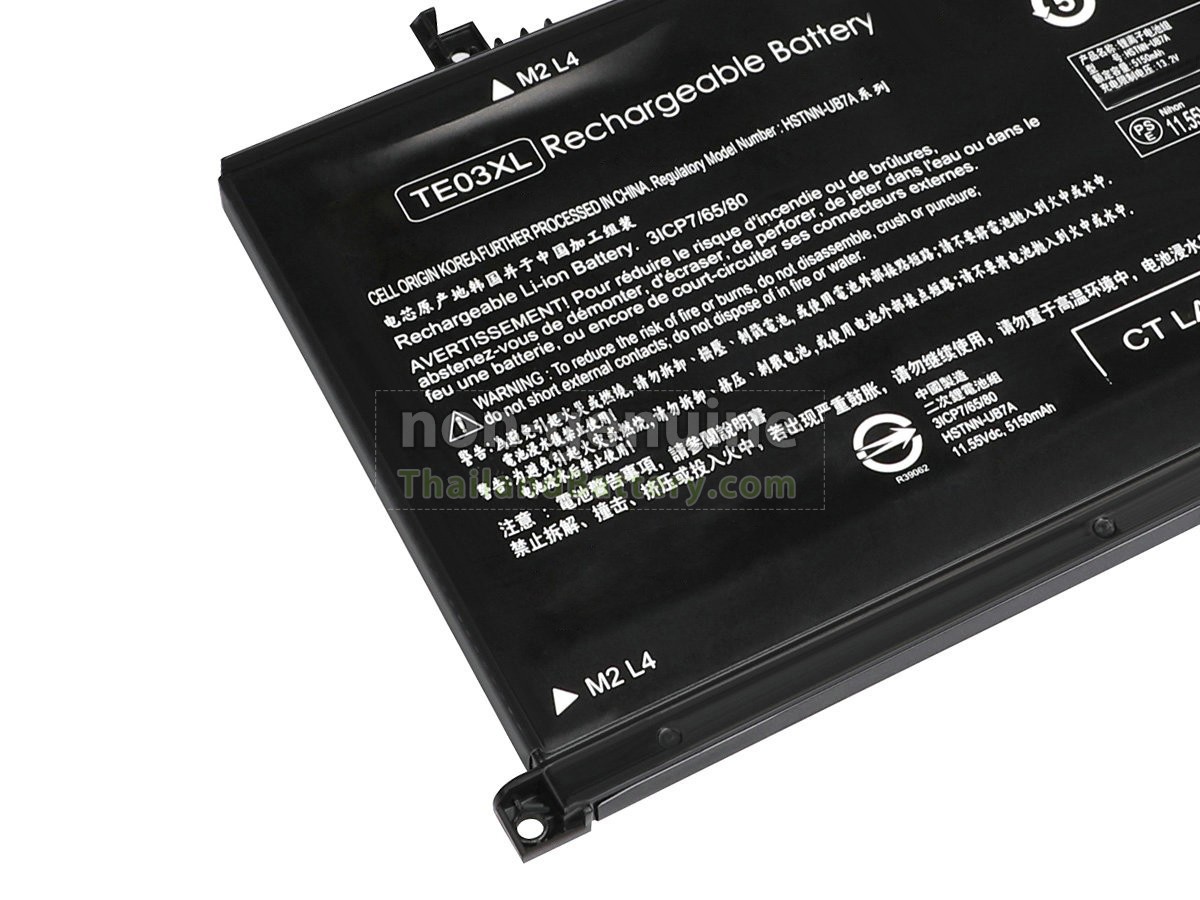 แบตเตอรี่สำหรับ HP Omen 15-AX203NF