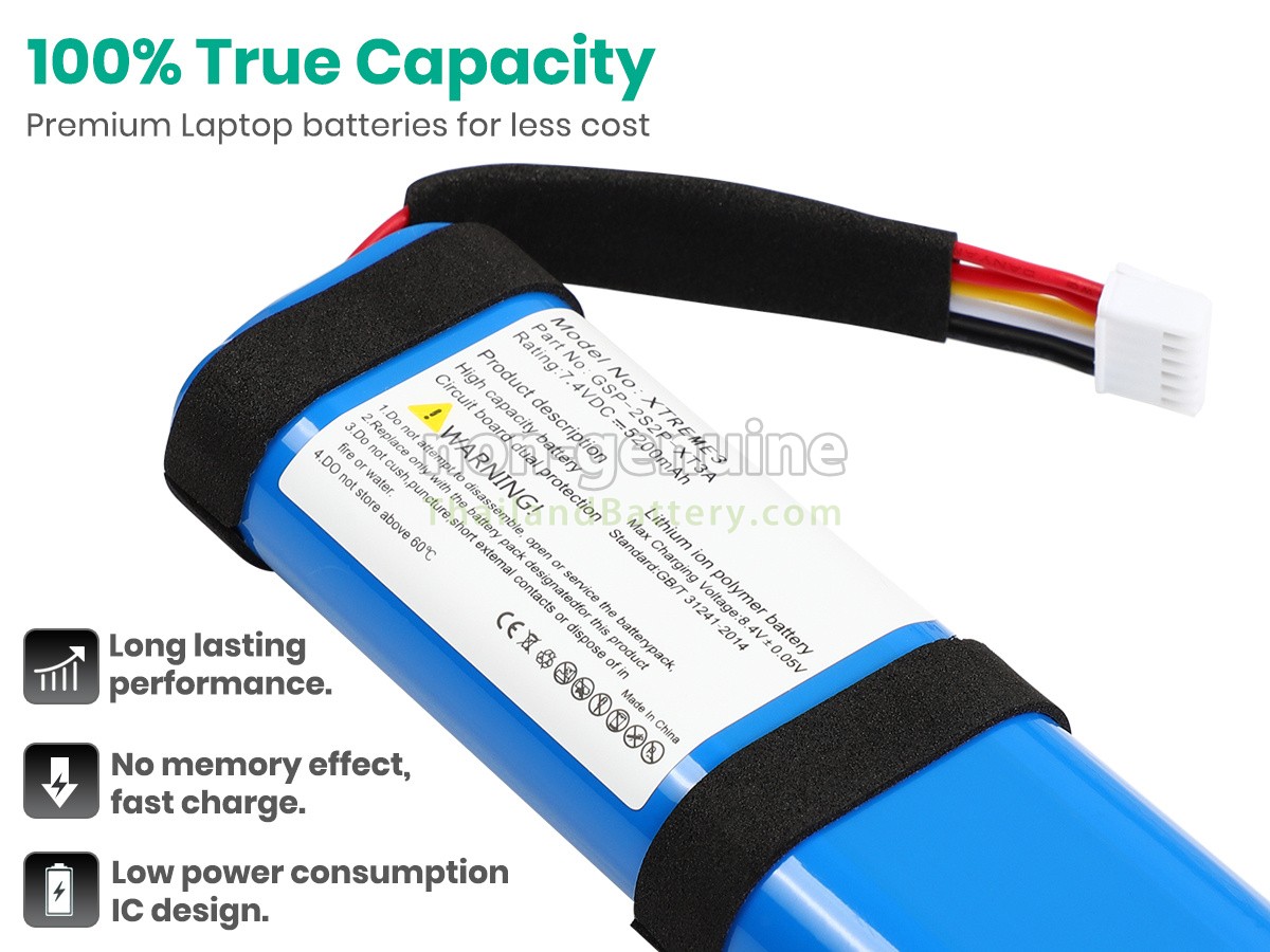 แบตเตอรี่สำหรับ JBL GSP-2S2P-XT3A