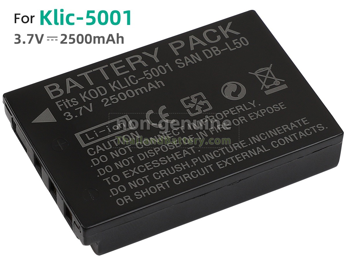 แบตเตอรี่สำหรับ Kodak KLIC-5001