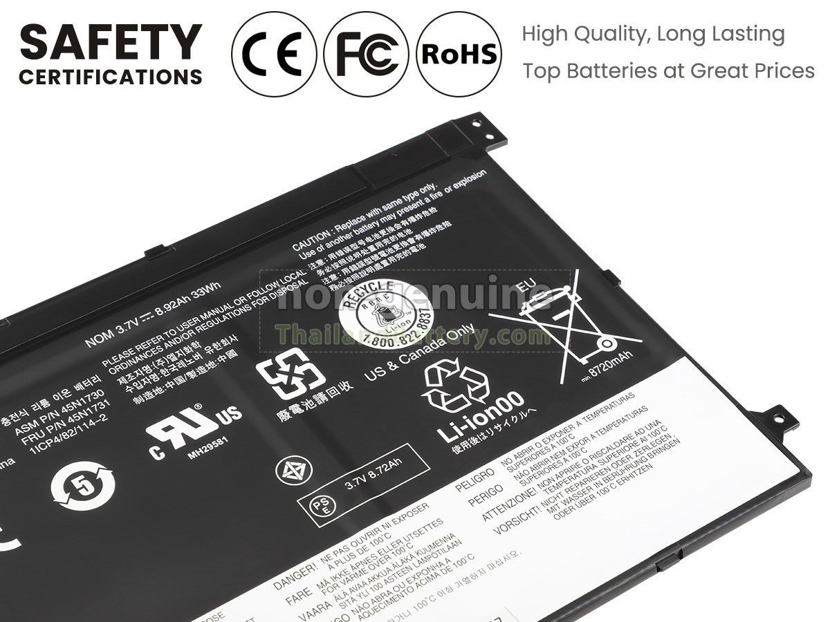 แบตเตอรี่สำหรับ Lenovo ThinkPad 10-20C3