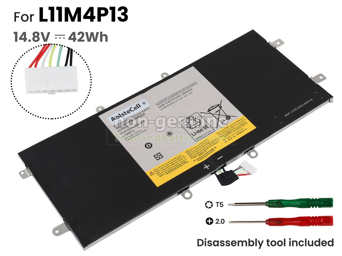แบตเตอรี่สำหรับ Lenovo L11M4P13(4ICP4/56/120)
