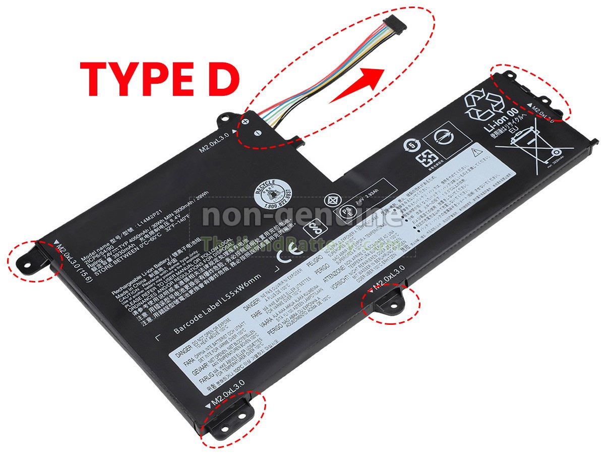 แบตเตอรี่สำหรับ Lenovo IdeaPad 330S-15ARR-81FB001ECK