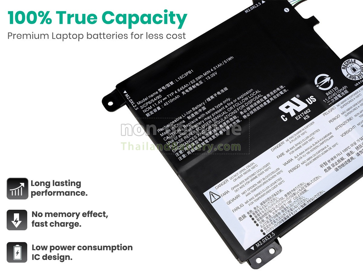 แบตเตอรี่สำหรับ Lenovo IdeaPad 330S-15ARR-81FB001ECK