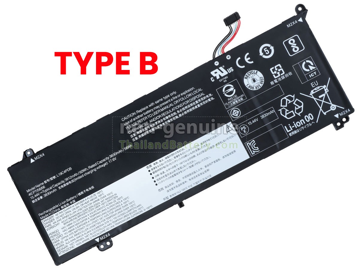 แบตเตอรี่สำหรับ Lenovo THINKBOOK 15 G2 ITL-20VE00K5PE