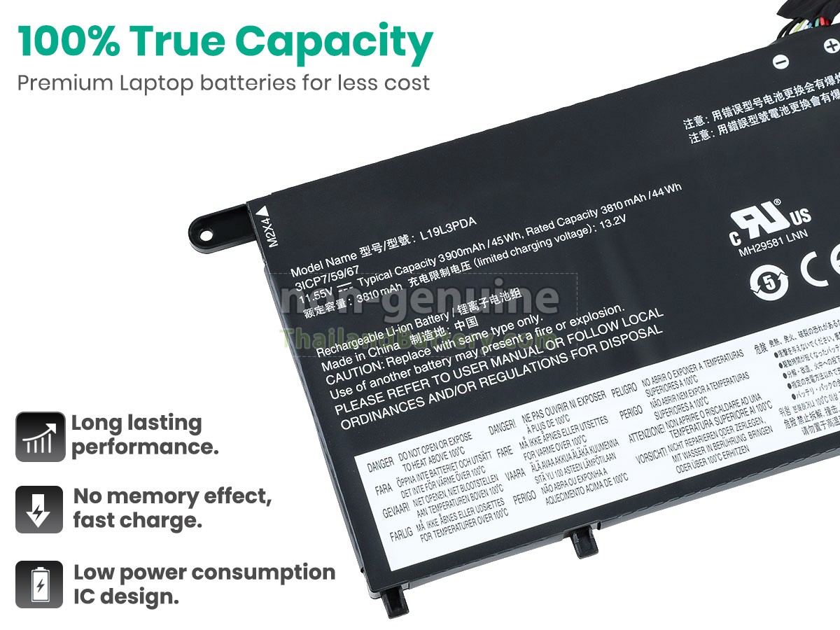 แบตเตอรี่สำหรับ Lenovo THINKBOOK 15 G2 ITL-20VE00K5PE