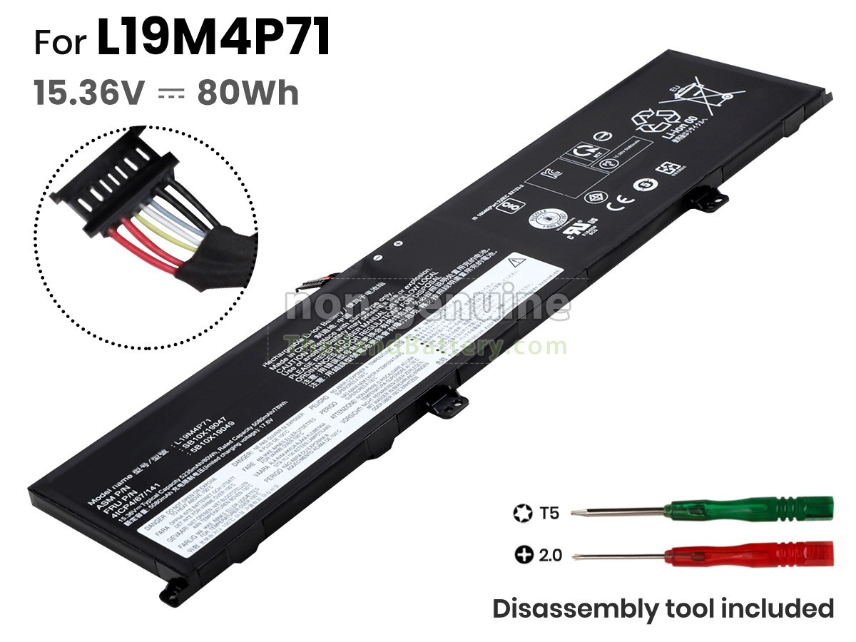 แบตเตอรี่สำหรับ Lenovo ThinkPad P1 GEN 3-20TH004HEE