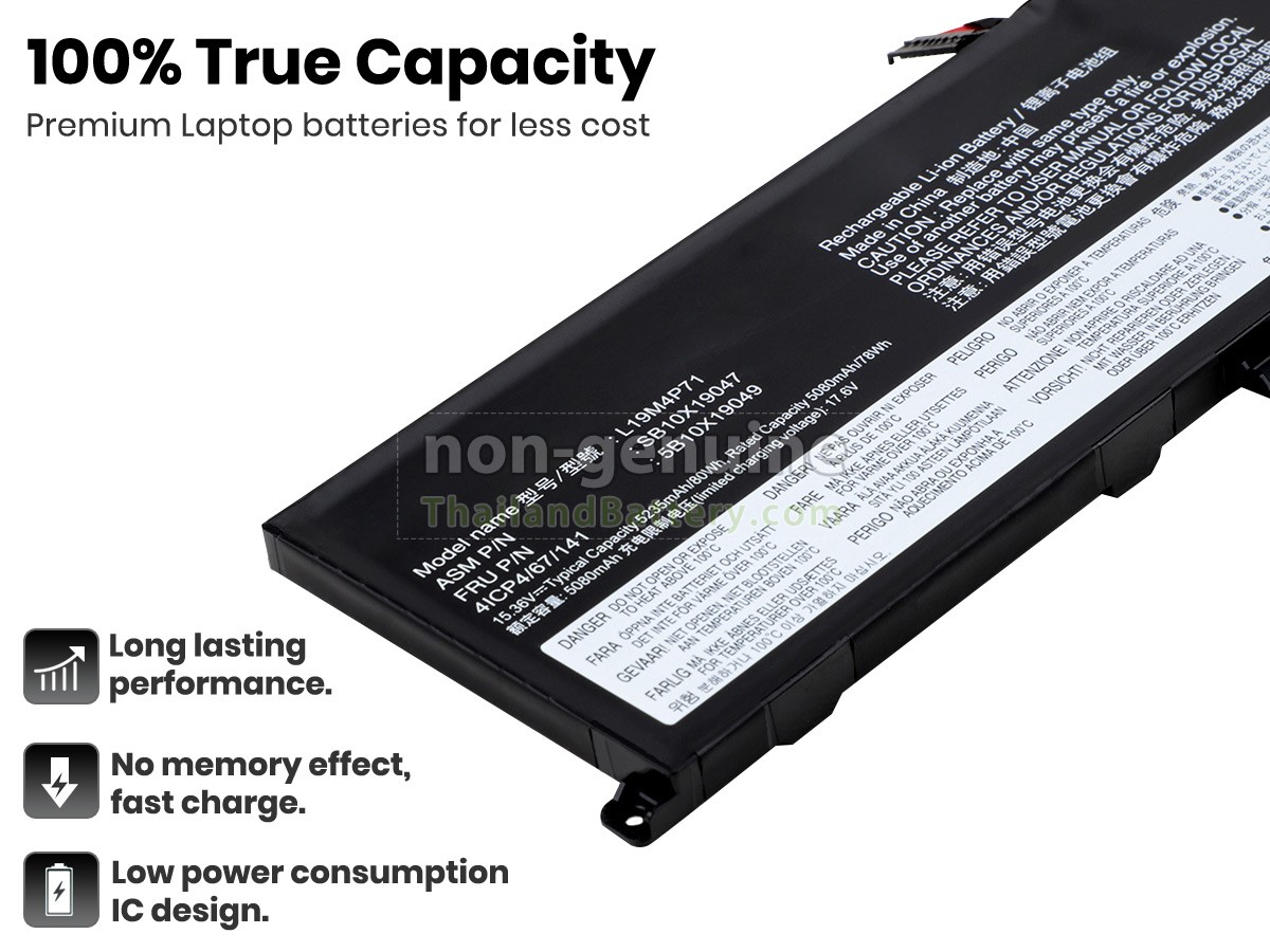 แบตเตอรี่สำหรับ Lenovo ThinkPad P1 GEN 3-20TH004HEE