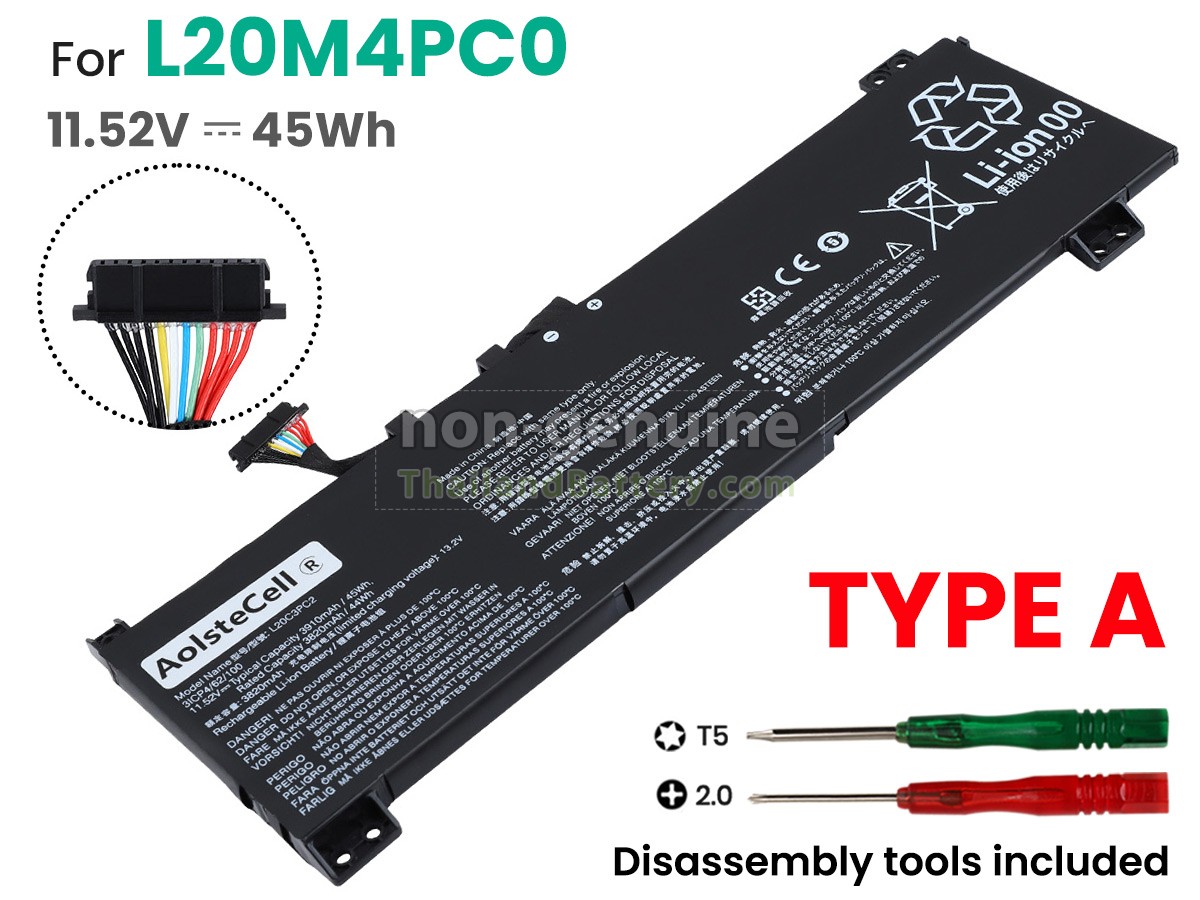 แบตเตอรี่สำหรับ Lenovo IdeaPad GAMING 3 15ACH6-82K2021AAK