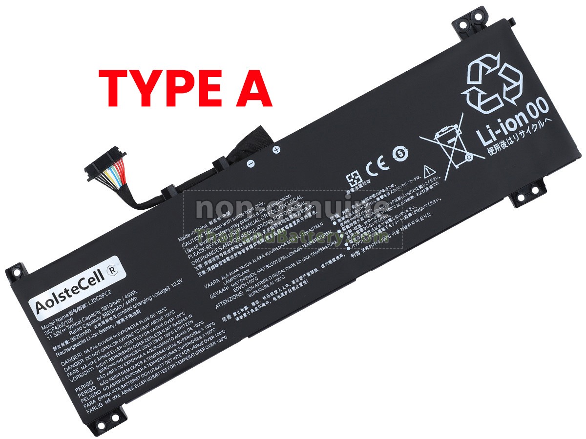 แบตเตอรี่สำหรับ Lenovo IdeaPad GAMING 3 15ACH6-82K2021AAK