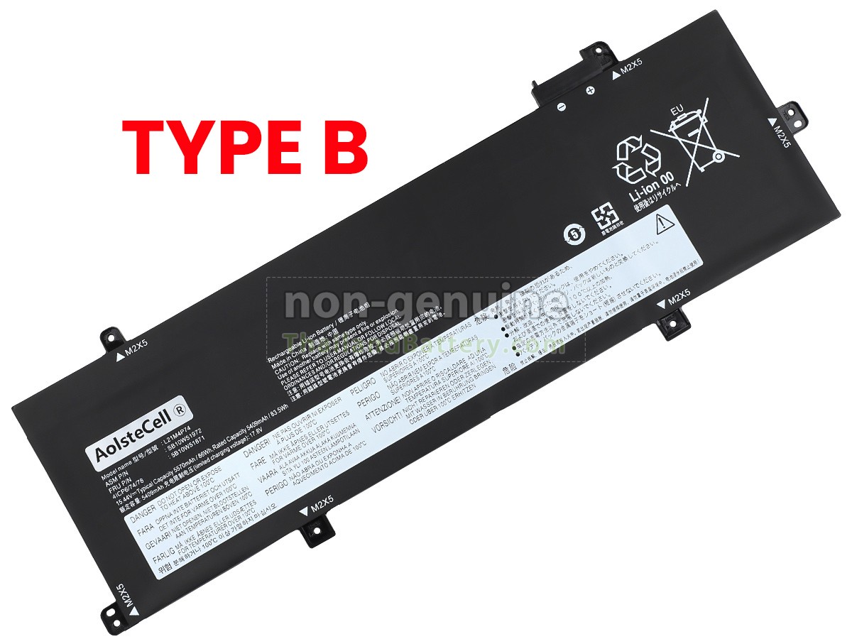 แบตเตอรี่สำหรับ Lenovo ThinkPad P16S GEN 1-21BT0001CK