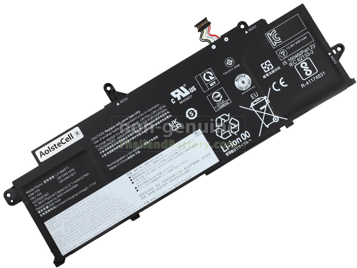 แบตเตอรี่สำหรับ Lenovo ThinkPad T14S GEN 4 (AMD)-21F80008HV