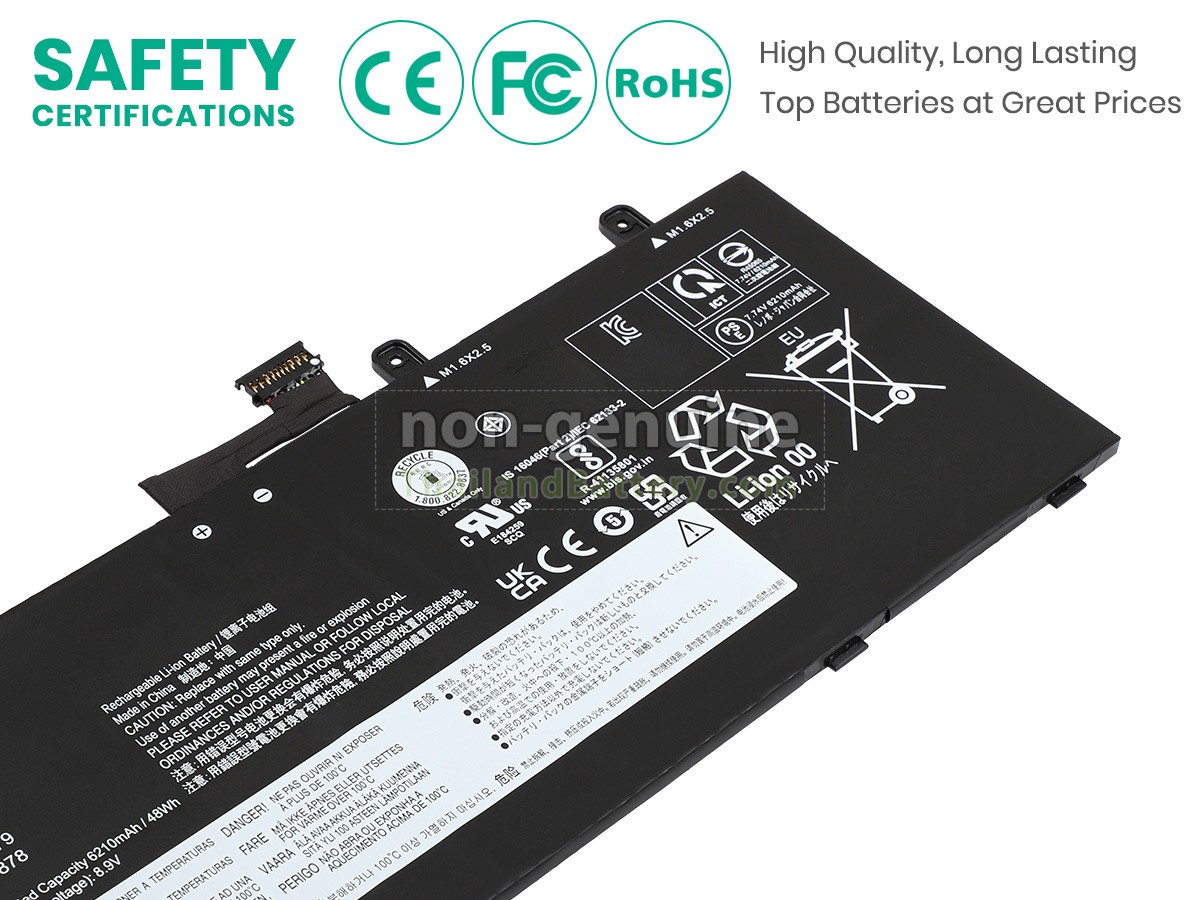 แบตเตอรี่สำหรับ Lenovo ThinkPad X13S GEN 1-21BX000XCX