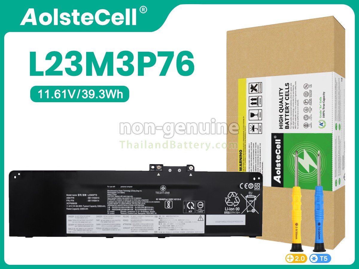 แบตเตอรี่สำหรับ Lenovo L23M3P76