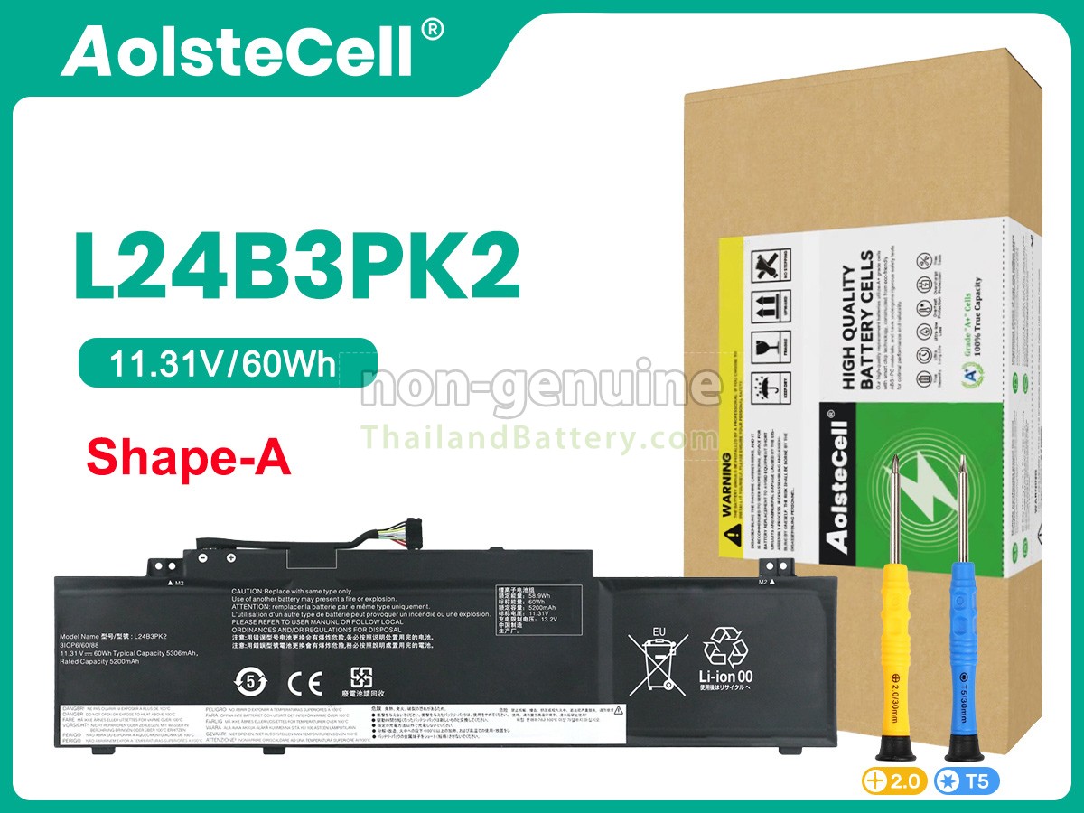 แบตเตอรี่สำหรับ Lenovo IdeaPad SLIM 5 16IRH10R-83J1001USC