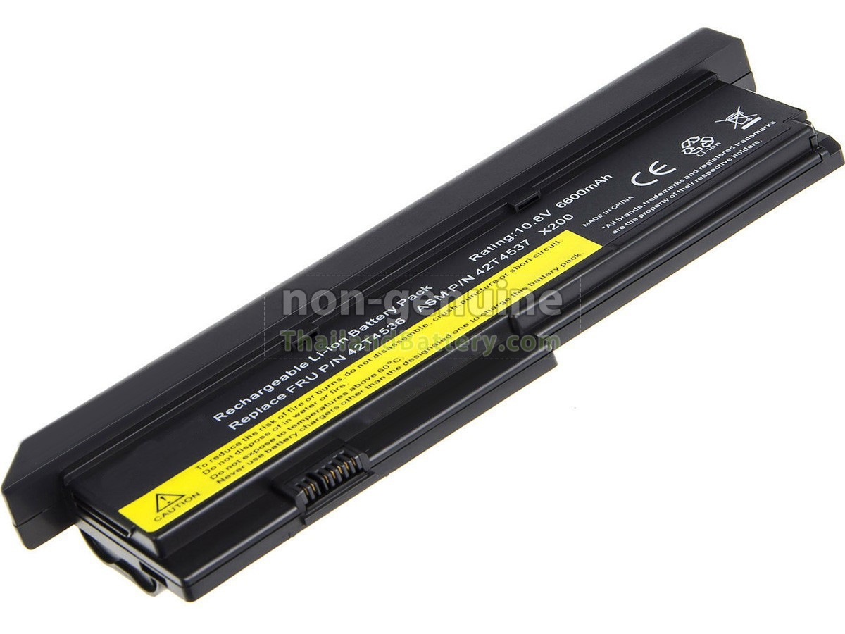 แบตเตอรี่สำหรับ Lenovo ThinkPad X200 7458-RJ7