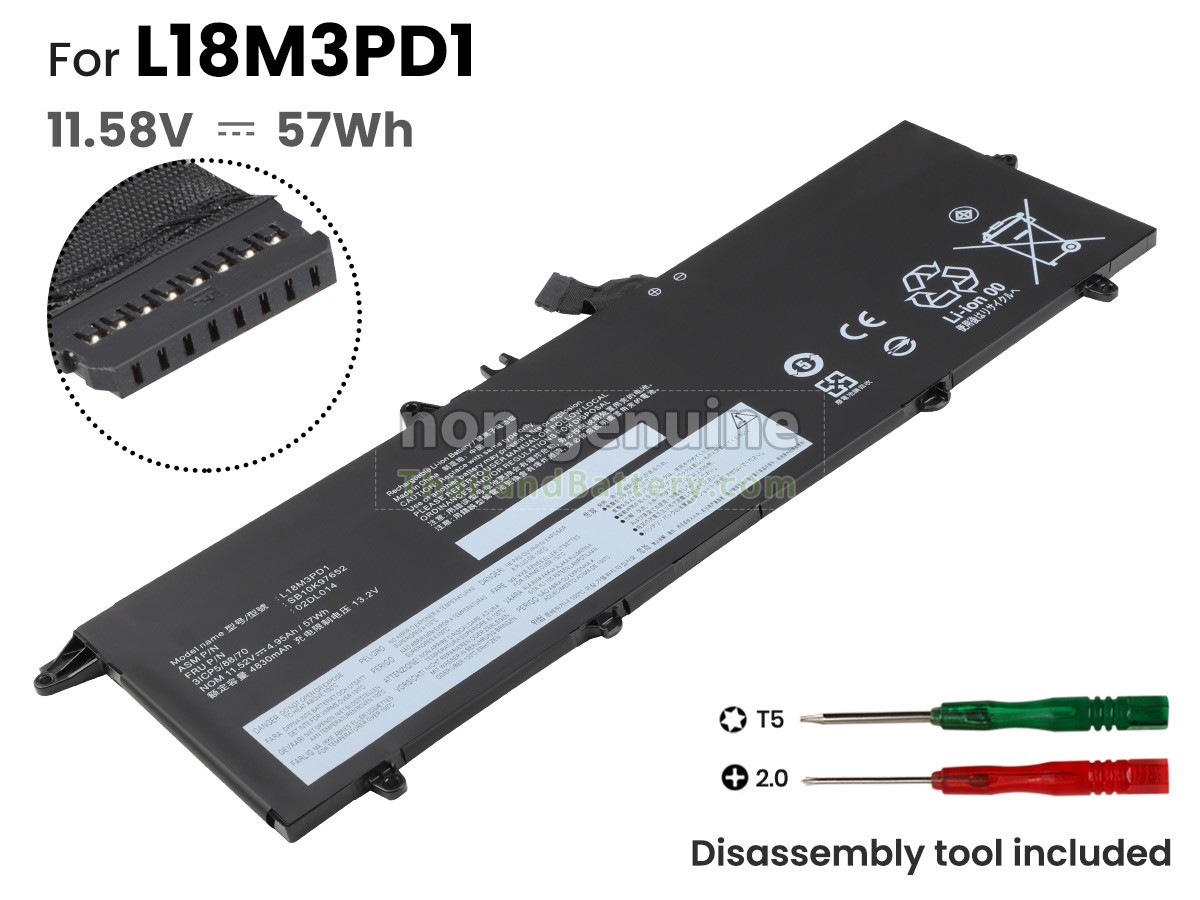 แบตเตอรี่สำหรับ Lenovo ThinkPad T14S GEN 1-20T0006LML